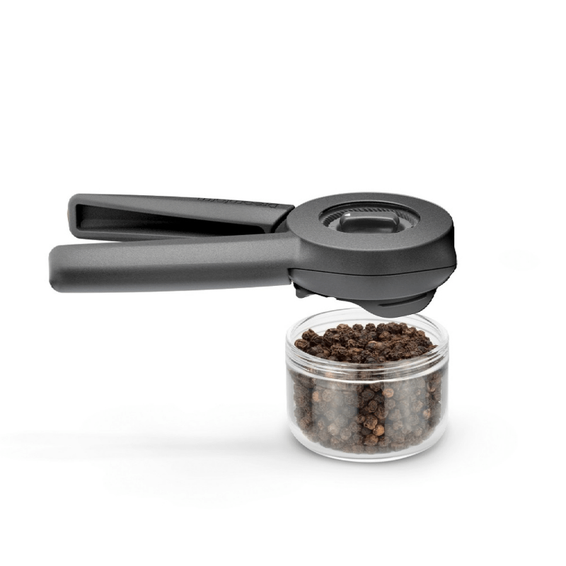 https://www.lcvdesignsndecor.co.za/shop/kitchen-dining/tableware-serving/condiment-containers/salt-pepper/dreamfarm-ortwo-lite-sp-pepper-mill-jar-set/ Dreamfarm Ortwo Lite Spice Pepper Mill Black + Extra Jar Set 800 x 800px-2-min