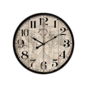 World Map Wall Clock 80cm 800px x 800px-min