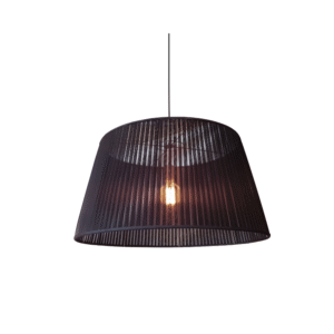 Pleated Black Pendant