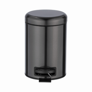 Leman Pedal Bin 3L Shiny Black 800 x 800px-min