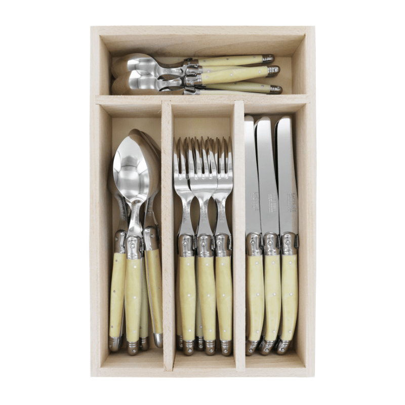 https://www.lcvdesignsndecor.co.za/shop/kitchen-dining/tableware-serving/andre-v-24-pc-cutlery-set-horn/ Andre Verdier 24 PC Cutlery Set-Horn