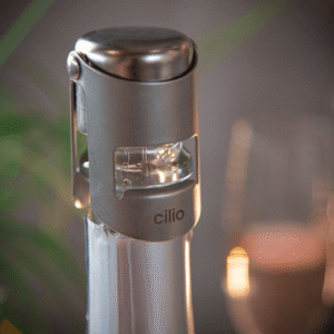 Cilio Champagne Stopper-Satin