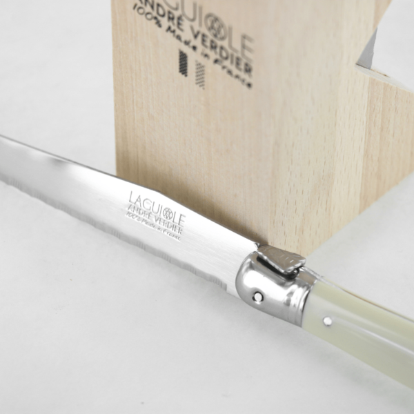 Andre V S Knife Set 6PC with W Stand-Ivory