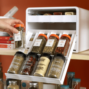 YC Spice Bottle Organiser White