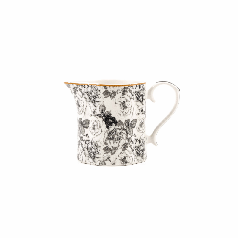 https://www.lcvdesignsndecor.co.za/shop/kitchen-dining/tableware-serving/serveware/sugar-pouring-serveware/black-rose-creamer/ Black Rose Creamer Side View