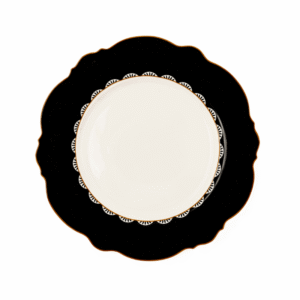 Black Rose Dinner Plates 4PC