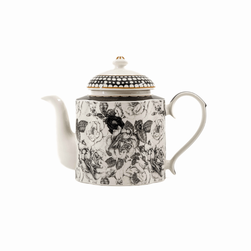 https://www.lcvdesignsndecor.co.za/shop/kitchen-dining/tableware-serving/serveware/beverage-servers/black-rose-teapot/ Black Rose Teapot Side View