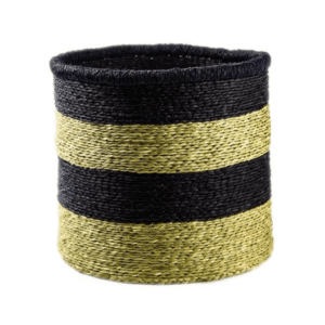 Black Stripe Basket 22cm