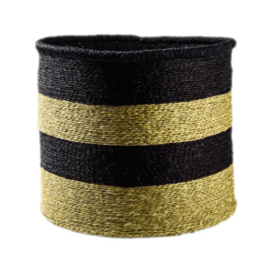 Black Stripe Basket 26cm