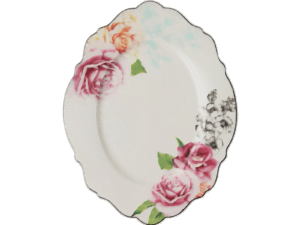 Wavy Rose Oval Platter
