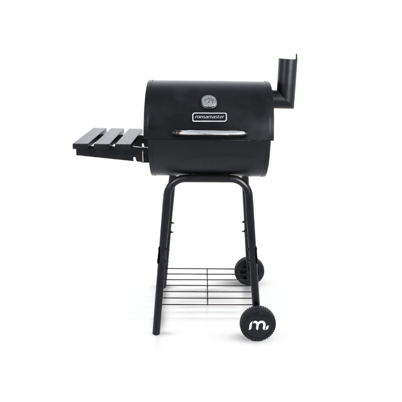 https://www.lcvdesignsndecor.co.za/shop/outdoor/braais/charcoal-braais/charlie-smoker/ Coalsmith Series Charlie Grill and Smoker Front View