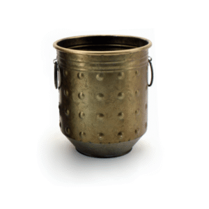 Dot Metal Planter Gold 18x20cm