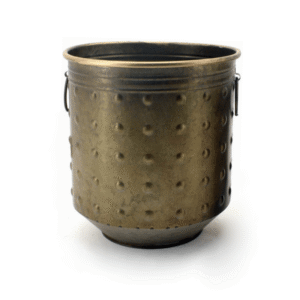 Dot Metal Planter Gold 23x24cm