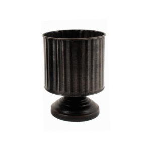 Metal Planter on Base 14x19cm