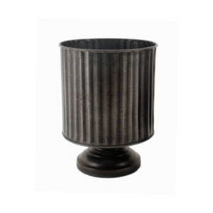 Metal Planter on Base 16x22cm
