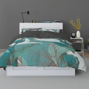 Green Leaves Custom Duvet Cover Set