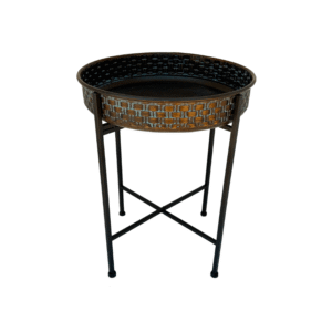 Round Metal Tray Table 46x62cm