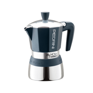 Pedrini Induction Coffee Maker 6 Cups Navy