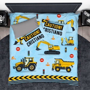 Construction Custom Duvet Cover Set