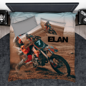Dirt Bike 12206 Custom Duvet Cover Set
