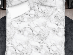 White Marble Custom Duvet Cover Set
