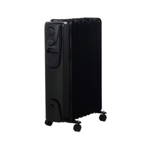 9 Fin Oil Heater 2000W - Black - No Timer