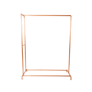 Copper Clothing Rail with Side Rail
