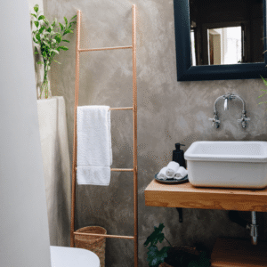Copper Ladder 410x25x1770mm Lifestyle