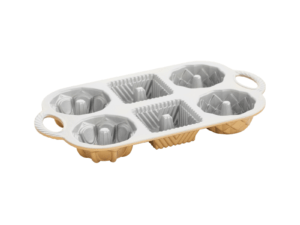 Nordic Ware Geo Bundtlette Pan Top View