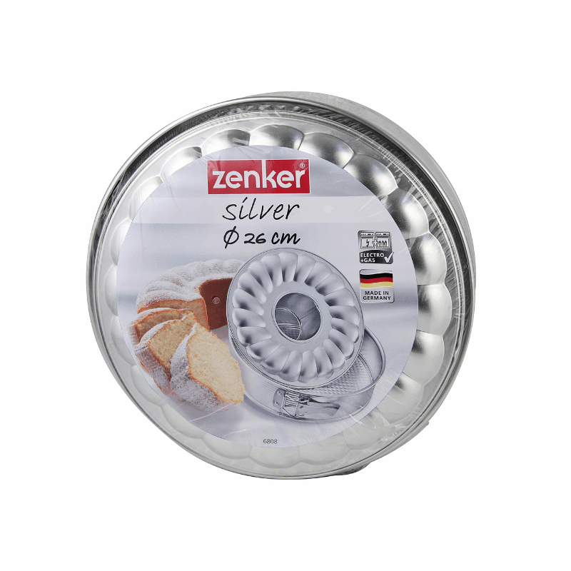 https://www.lcvdesignsndecor.co.za/shop/kitchen-dining/baking-essentials/bakeware/cake-pans-moulds/zenker-springform-baking-tin-26cm-silver/ Zenker Springform Baking Tin 26cm - Silver with Packaging