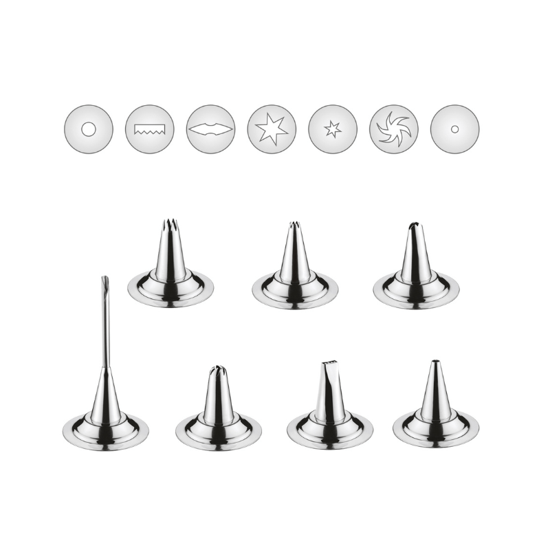 https://www.lcvdesignsndecor.co.za/shop/kitchen-dining/baking-essentials/baking-decorating-tools/kuchenprofi-piping-syringe-stainless-steel/ Küchenprofi Piping Syringe Stainless Steel with 7 Nozzles