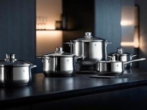 WMF Diadem Plus 9PC Cookware Set Lifestyle