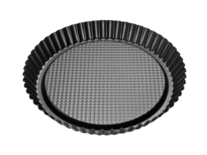 Zenker 30cm Black Metallic Fruit Tart Tin Top View