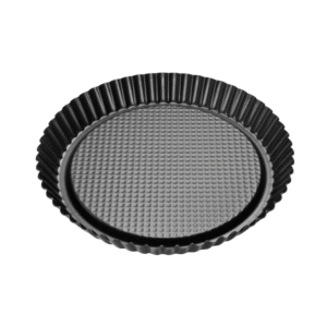 Zenker 30cm Black Metallic Fruit Tart Tin Top View