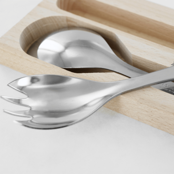 Andre Verdier Salad Server Set 2PC-Ivory Close-up