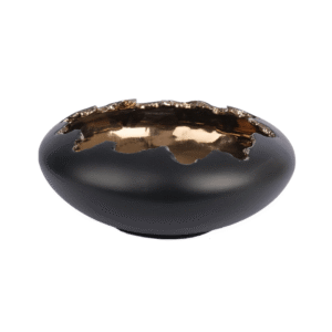 Broken Orchid Smooth Black Ceramic Decor 15H x 35W Main