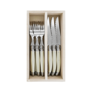 Andre Verdier Steak K Forks Set 12PC-Ivory