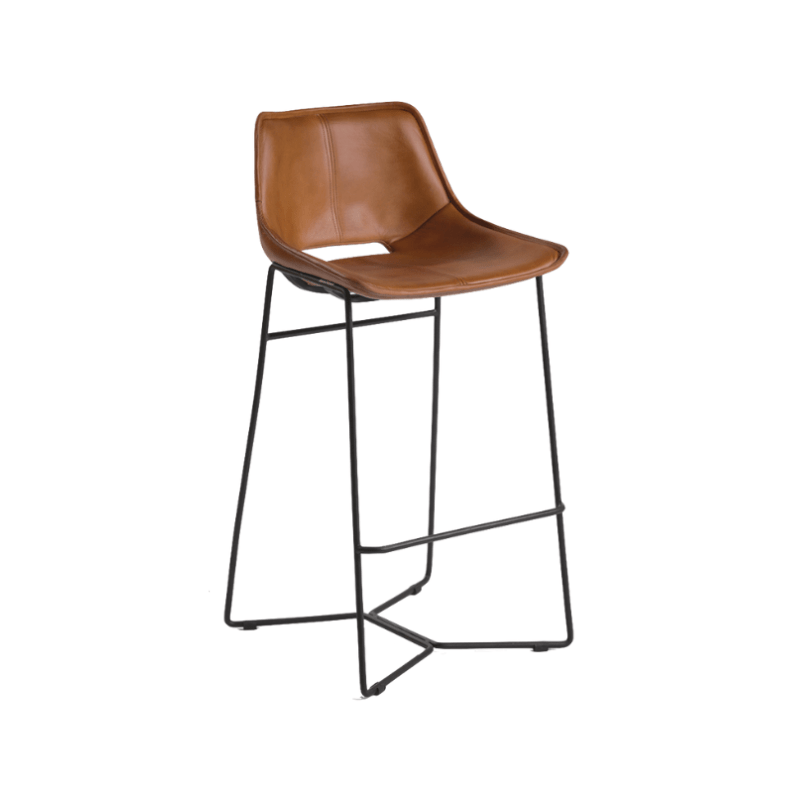 https://www.lcvdesignsndecor.co.za/shop/furniture/kitchen-bar/bar-counter-stools-chairs/curt-leather-bar-chair/ Curt Leather Bar Chair 47x48x97cm Angle View