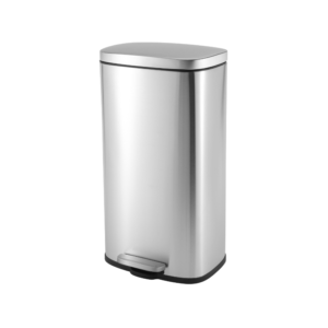 Modena 30L Stainless Steel Pedal Bin Angle View