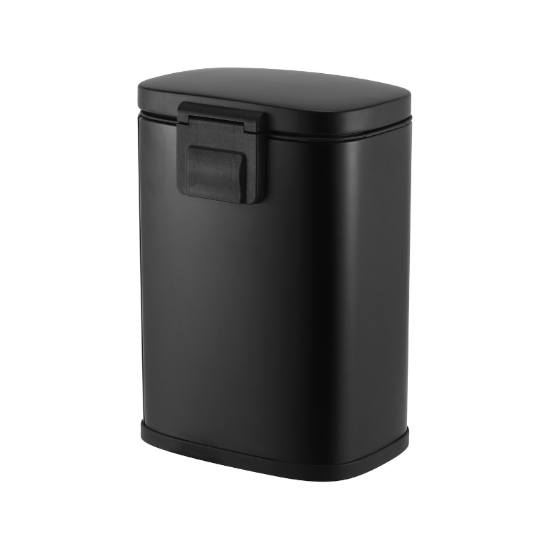 https://www.lcvdesignsndecor.co.za/shop/home-essentials/homekeeping/rubbish-bins/modena-5l-black-steel-pedal-bin/ Modena 5L Black Steel Pedal Bin Back View