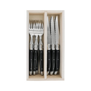 Andre Verdier Steak K Forks Set 12PC-Black