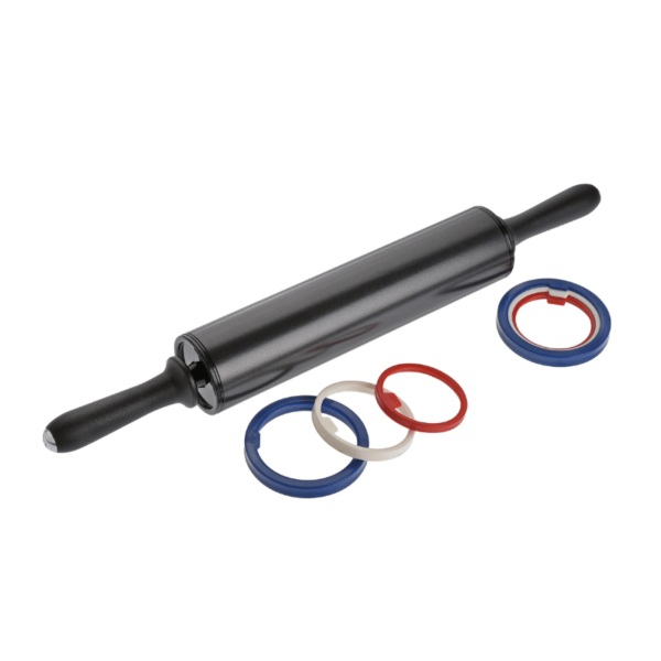 Küchenprofi Adjustable Rolling Pin with 3 Removable Rings