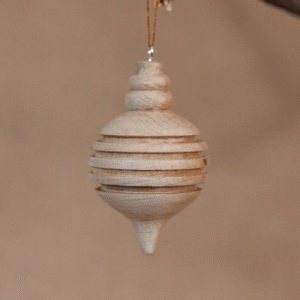 Ringed Teardrop Ornament