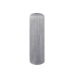 Rough Ceramic Vase Charcoal 33Hx11W