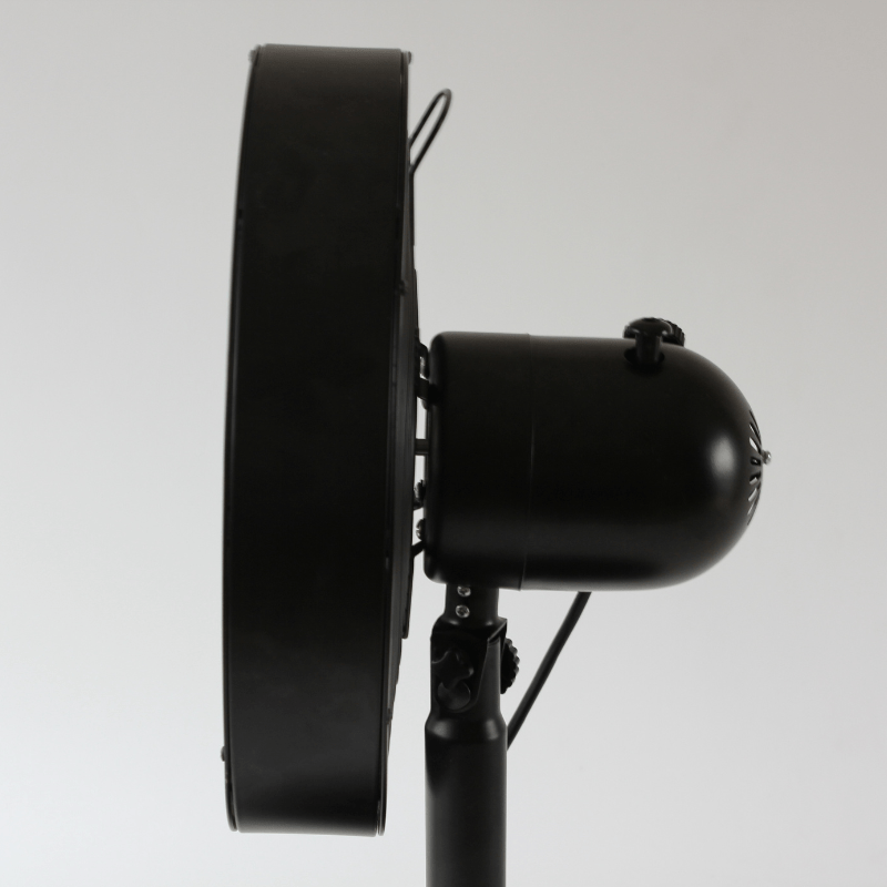 https://www.lcvdesignsndecor.co.za/shop/home-essentials/home-comfort/cooling-fans/30cm-drum-desk-fan-matt-black/ 30cm Drum Desk Fan – Matt Black Side View