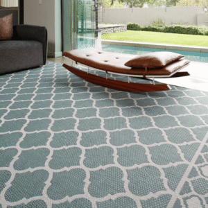 Lattice Jade Rug Lifestyle