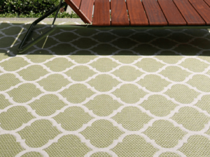 Lattice Moss Rug Lifestyle