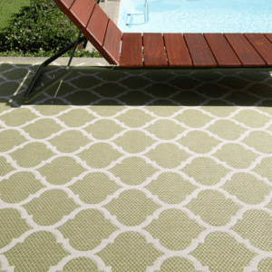 Lattice Moss Rug Lifestyle