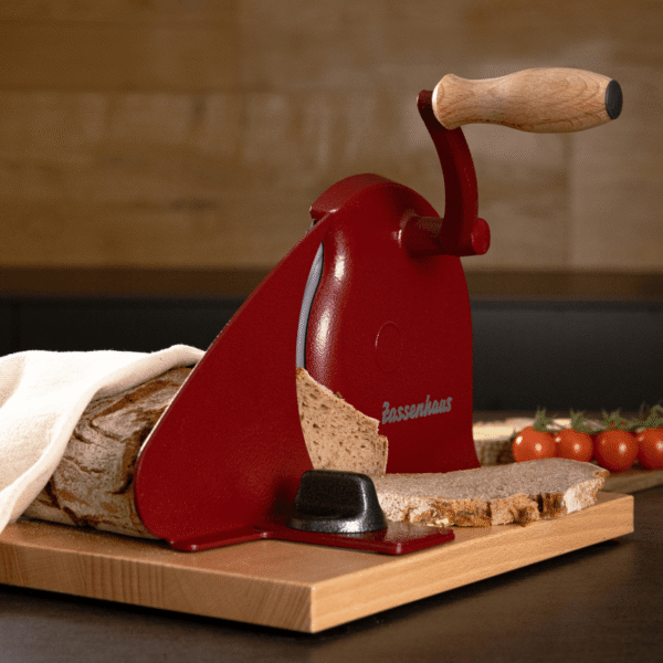 Zassenhaus Classic Manual Bread Slicer-Red Lifestyle 2