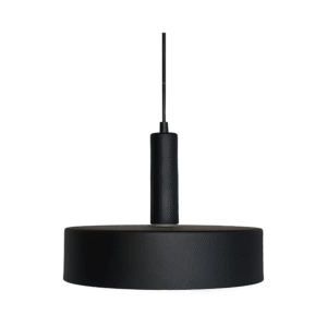 Gustave Pendant Light Black Ferrograin